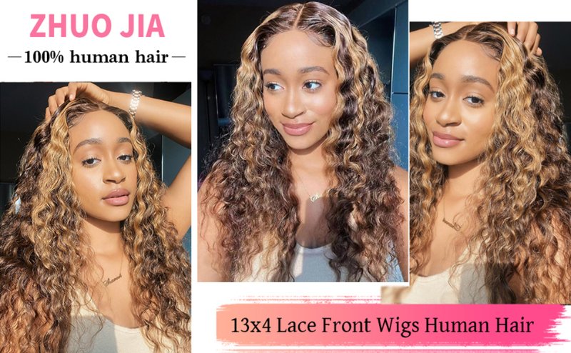 honey blonde wigs human hair