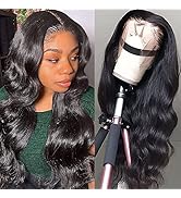 A FUTURE TONGMEI 200% High Density HD Lace Front Wigs Human Hair Pre Plucked 13x4 Body Wave Lace ...