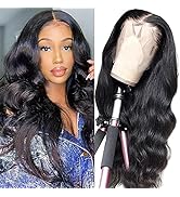 A FUTURE TONGMEI 18inch Body Wave Lace Front Wigs Human Hair Pre Plucked 13x4 Lace Frontal Wig wi...