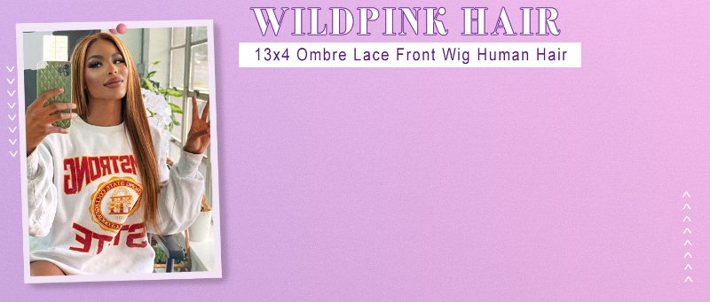 ombre lace front wig human hair