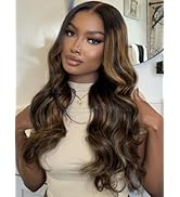 UNICE Pre Everything Glueless Frontal Wig Balayage Highlight Body Wave 13X4 HD Pre Cut Lace Front...