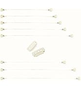 DOORES Blonde Wire for Hair Extensions 8pcs 18.5cm 24.5cm 30cm Invisible Elastic Fish Line Replac...