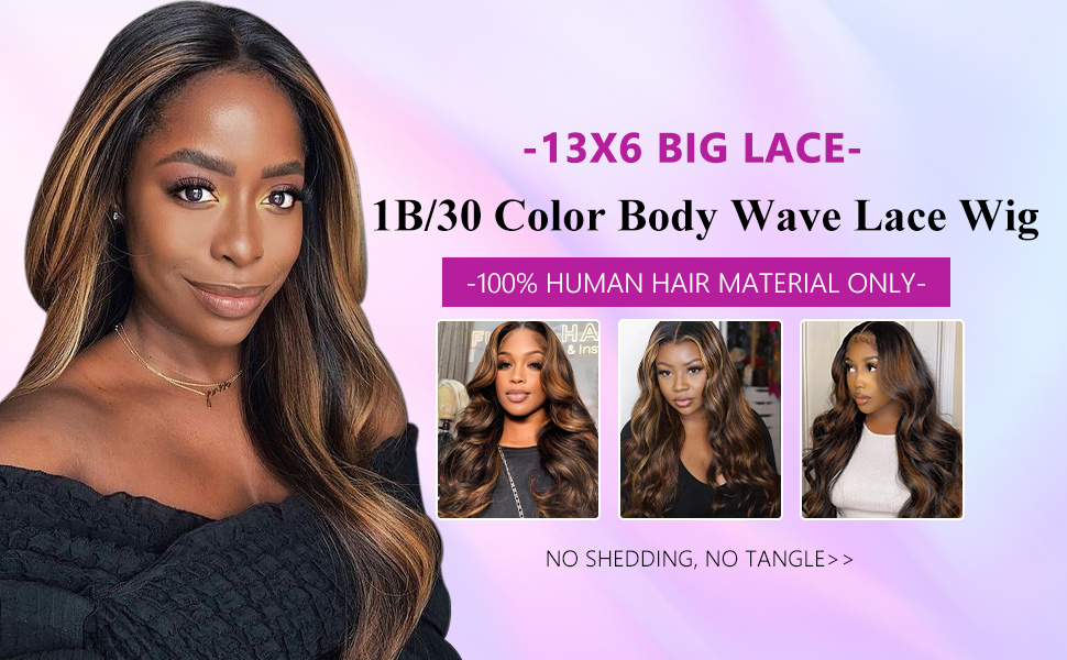 Ombre Lace Front Wig Human Hair