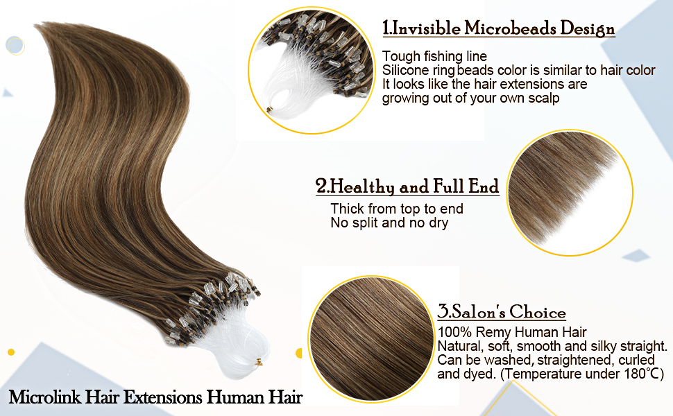 microlink hair extensions human hair,microbead hair extensions,micro beads hair extensions humanhair