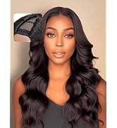 UNICE EasiContour V Part Wigs Human Hair Body Wave Upgrade Glueless U Part Human Hair Wig No Leav...