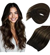 Sunny Hair Beaded Weft Hair Extensions Human Hair Ombre Micro Bead Weft Hair Extensions Straight ...
