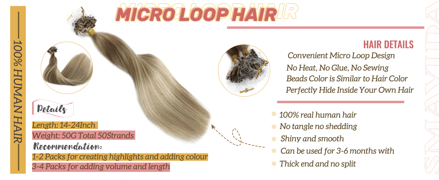 Micro Loop Hair Extensions