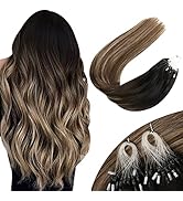 Sunny Micro Link Hair Extensions Human Hair Black Micro Bead Hair Extensions Human Hair Black Bal...