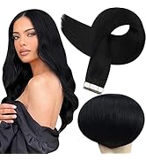 Full Shine Human Hair Tape in Hair Extensions 20 Inch Pu Tape in Remy Hair Extensions 50 Gram Col...