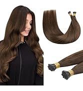 DOORES ITip Hair Extensions Real Human Hair,20 Inch 100g 100s Itip Real Human Hair Extensions,Cho...