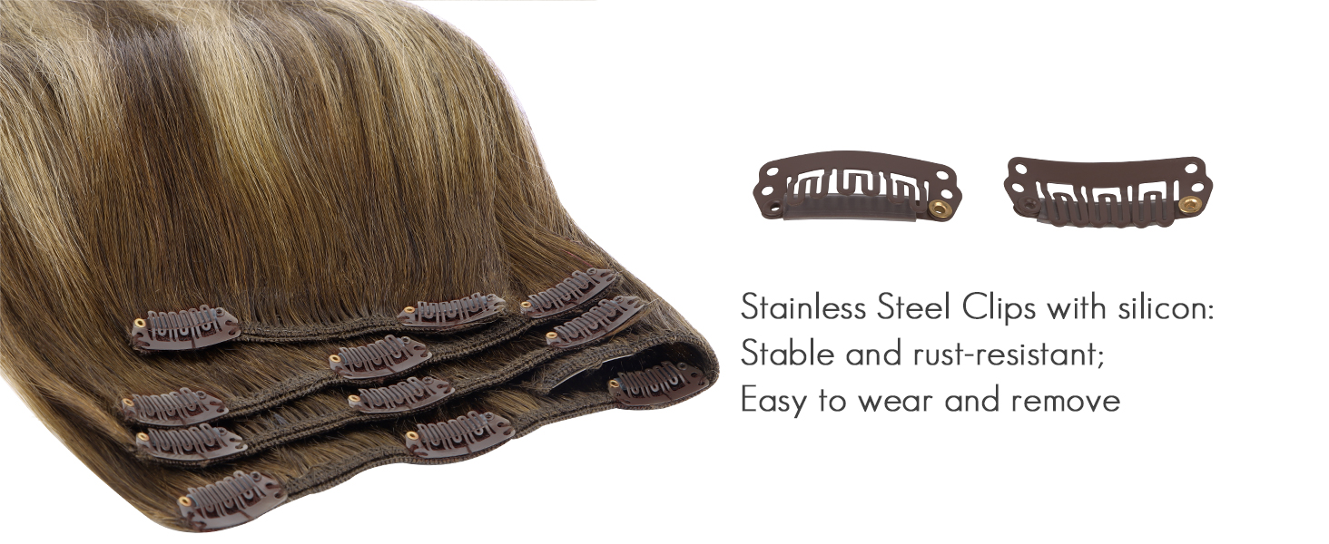 clip in hair extensions real human hair hotbanana full head weft