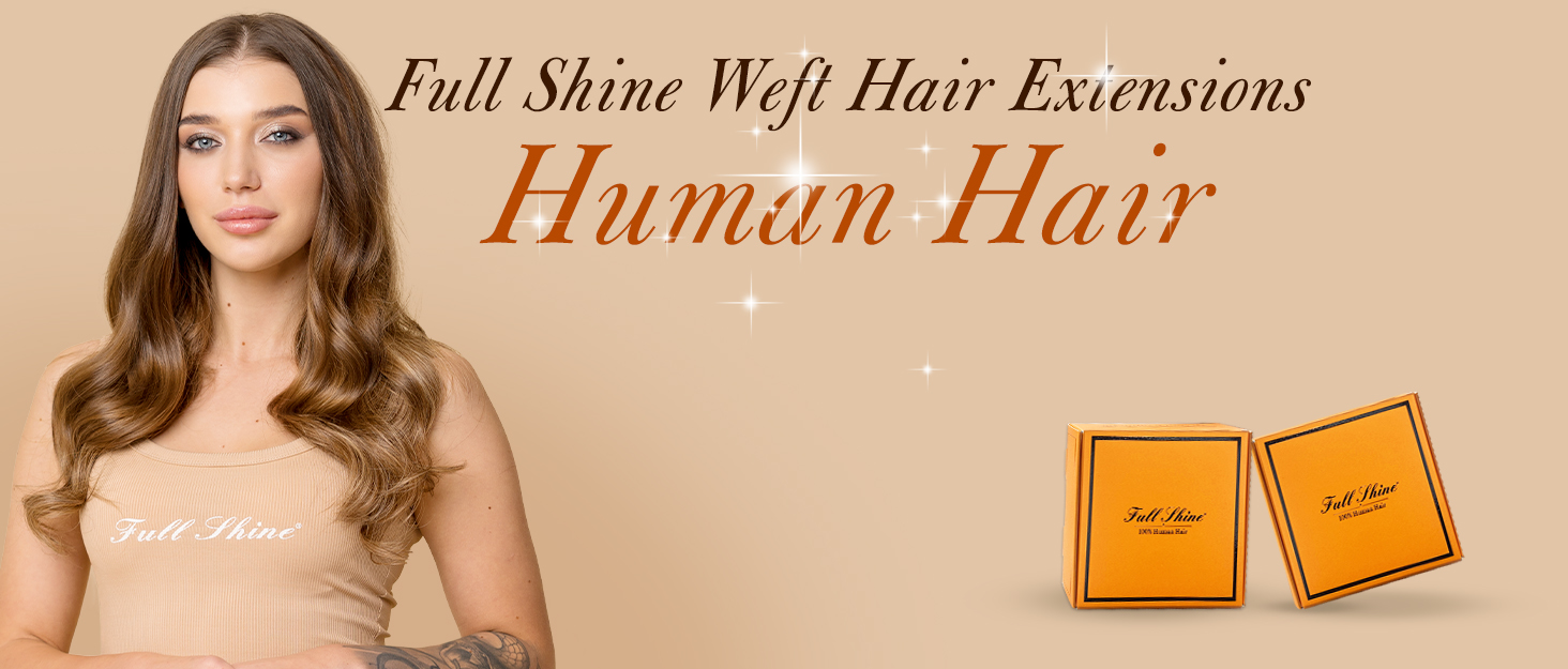 full shine weft hair extensions real human hair sew in hair extensions human hair silky straight