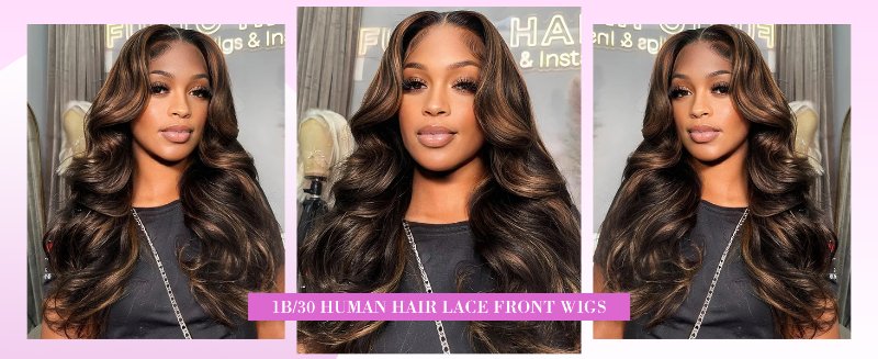 ombre lace front wig human hair