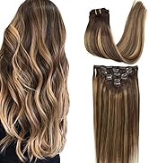 Chocolate Brown to Caramel Blonde Balayage Hair Extensions