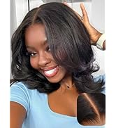 Beauty Forever 7X5 Bye Bye Knots Wear and Go Wig Yaki Straight Pre Cut Lace Bob Wigs Human Hair L...