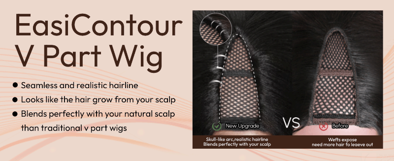 unice ombre brown balayage curly easicontour v part wigs human hair for women glueless wear go wigs