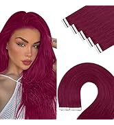 YoungSee Invisible Tape in Hair Extensions Magenta 25g Seamless Tape in Hair Extensions Human Hai...