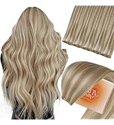 Sunny Hair Genius Weft Hair Extensions Human Hair Blonde Genius Weft Sew in Hair Extensions Dark ...