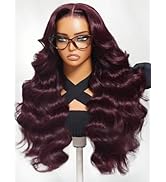 Beauty Forever Bye Bye Knots Black Cherry Loose Body Wave Glueless Wigs Human Hair Pre Plucked Pr...