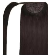 DOORES Hair Extensions Ponytail Extension Clip in Dark Brown 18 Inch 80g Hair Extensions Ponytail...