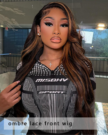 ombre lace front wig