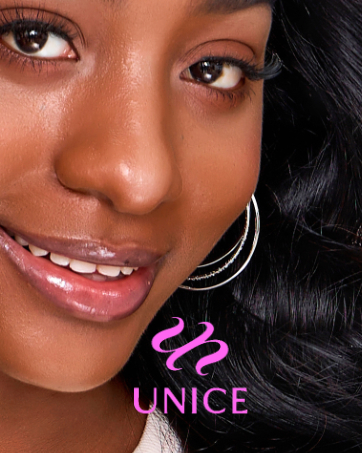 unice black with red and blonde highlight body wave lace front wigs human hair for women 