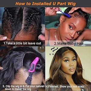 How to install v part wigs