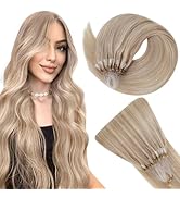 Easyouth Blonde Micro Link Hair Extensions Human Hair Natural Micro Hair Extensions Human Hair As...