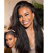 Julia Hair 12A 4C Edges Yaki Straight Human Hair Wigs Glueless Bye Bye Knots 7x5 HD Lace Put on G...