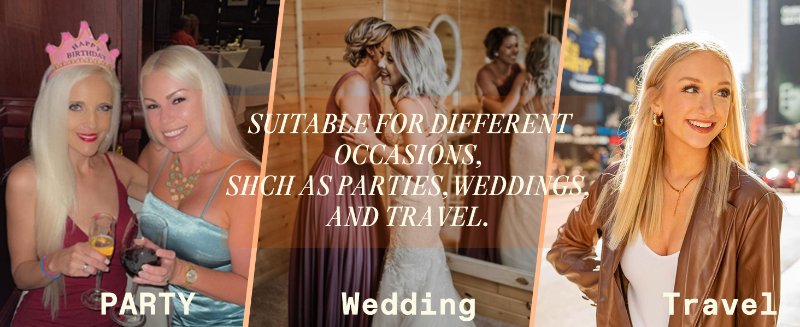 tape in hair extensions are designed for every occasion suitable for weddings parties travel
