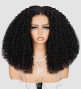 Megalook hair Glueless Wigs Human Hair Pre Plucked Pre Cut Special Kinky Curl Wig HD Lace 6x6 Dee...