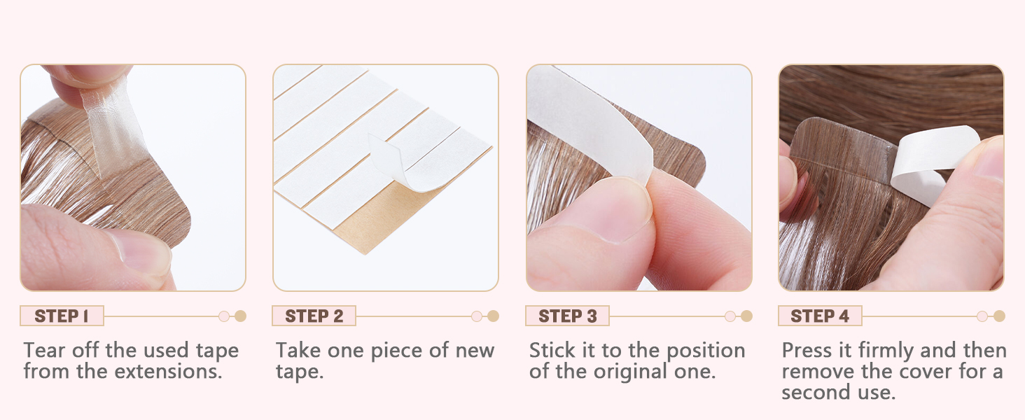 How to change tapes of Hairro tape in hair extensions