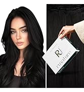 RUNATURE Hair Weft Extensions Human Sew in 22 Inch Double Straight Real for Black Women Full Ends...