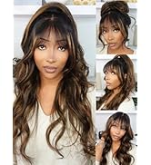 Julia Hair Pre Everything Glueless 13x4 HD Lace Front Wigs Human Hair Pre Plucked Pre Cut Balayag...