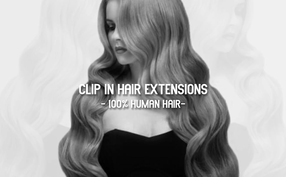 clip in hair extensions real human hair