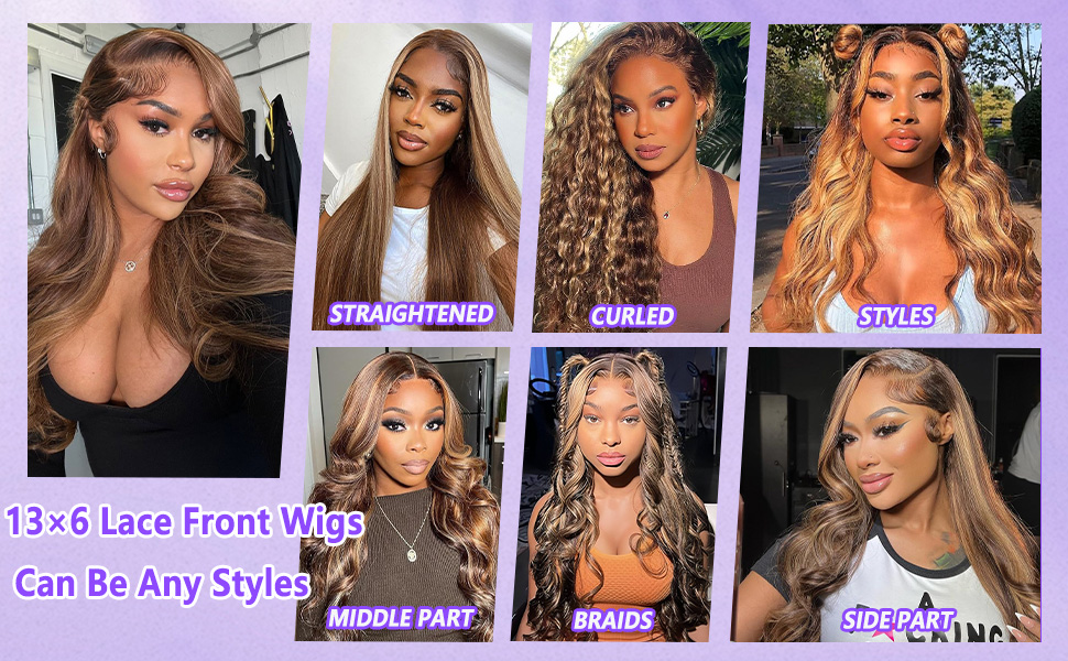 ombre lace front wig