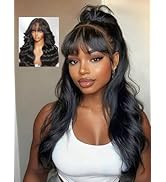Julia Hair 13X4 HD Pre Everything Glueless Lace Frontal Wigs Human Hair Fluffy Natural Loose Wave...