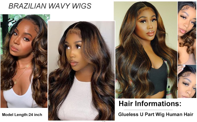 u part wigs human hair for black women