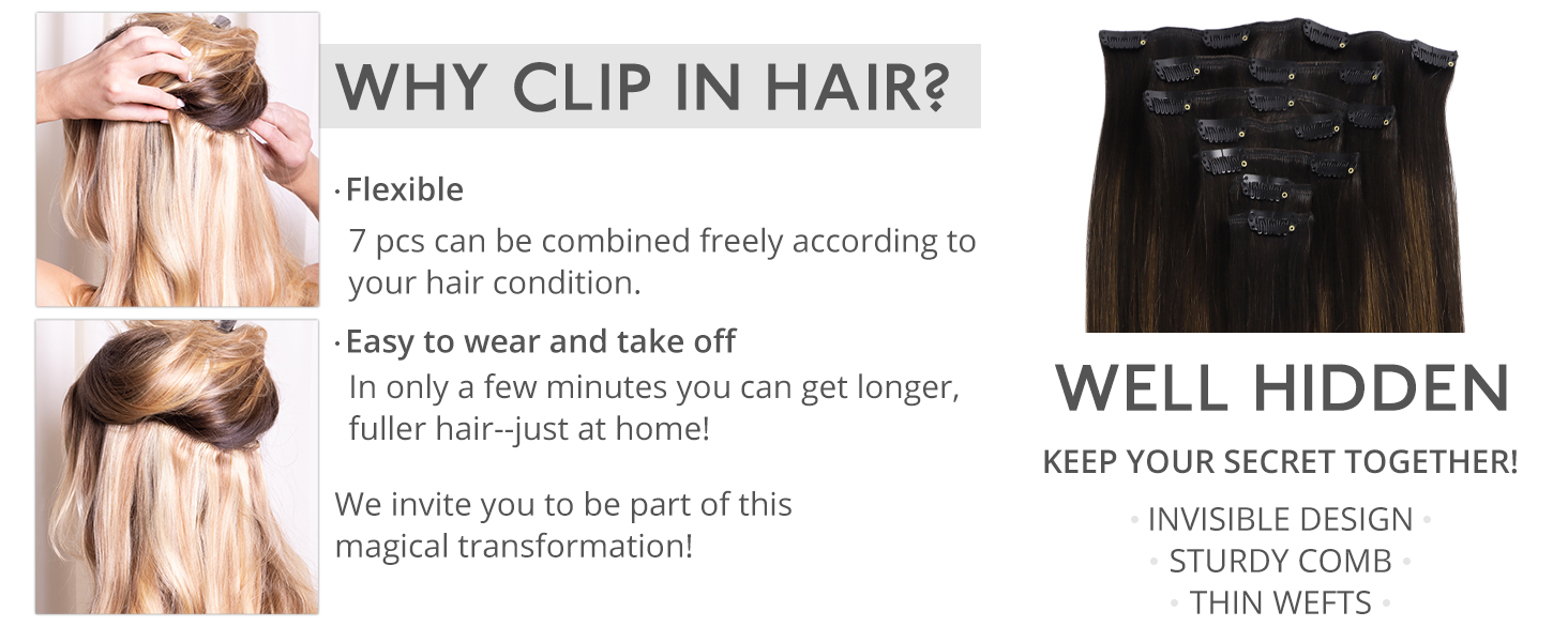 WHY CLIP IN HAIR