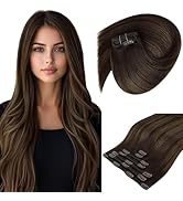 Sunny Hair Clip in Hair Extensions Straight Human Hair Clip in Extensions Remy Clip in Hair Exten...