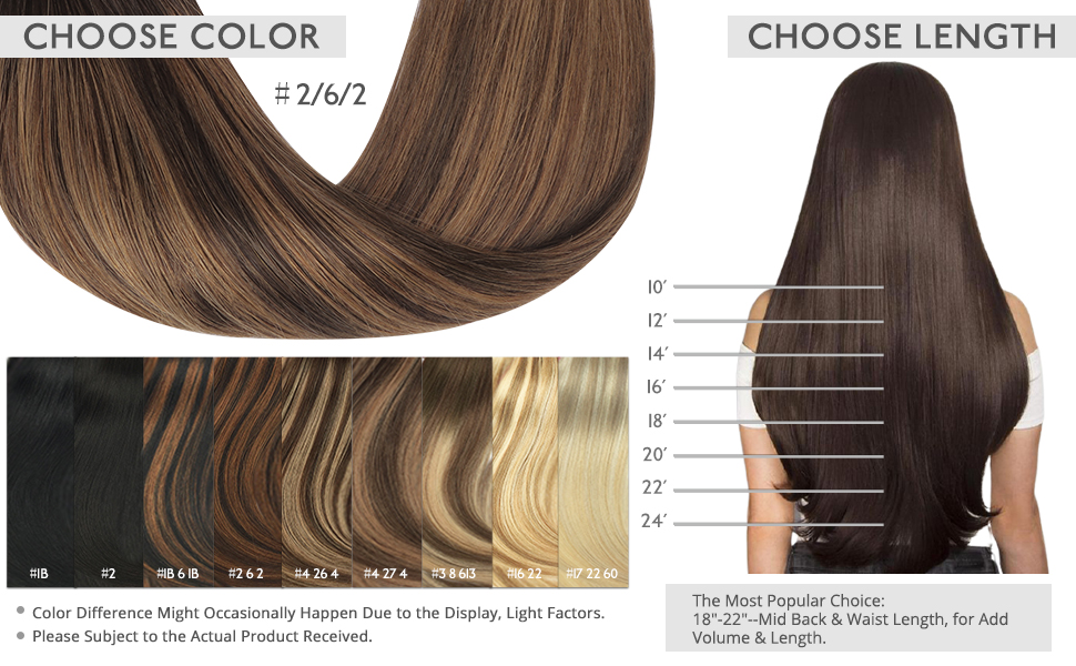 choose color choose length