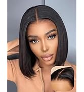UNICE Pre Everything Glueless Frontal Wig Short Bob Wig 13X4 Pre Cut Lace Front Wigs Human Hair P...