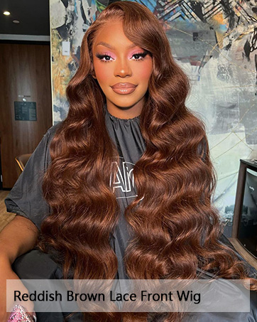 reddish brown wig