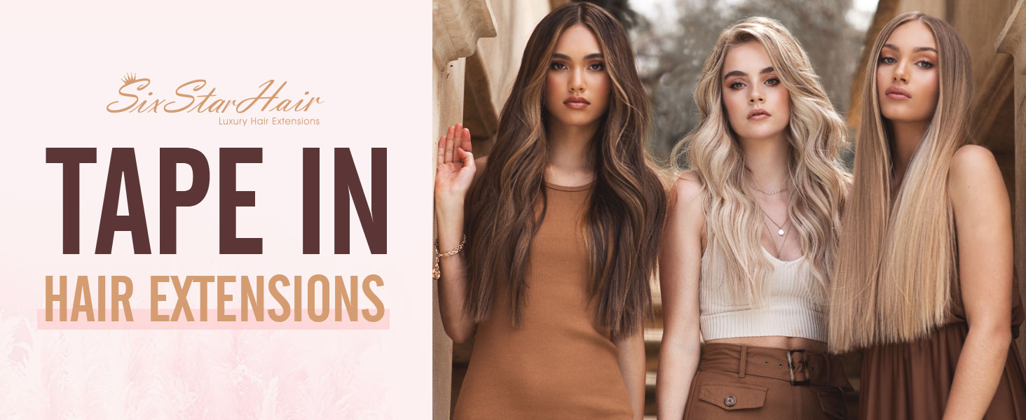 Sixstarhair tape in hair extensions