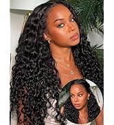 UNICE Bye Bye Knots Wig Mixed Curls Water Wave and Jerry Curly Fluffy Wig 13X4 Lace Front Pre Eve...
