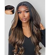 Beauty Forever 7x5 Bye Bye Knots 2.0 Balayage Brown Highlight 3D Body Wave Lace Front Wig Put on ...