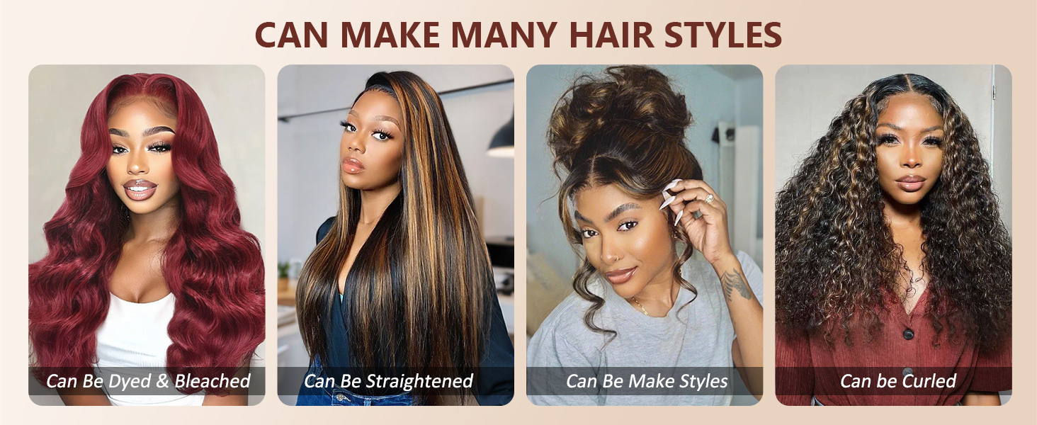 Highlight Lace Front Wig Human Hair