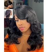Nadula Bye Bye Slip Feathered Layer Side Part Human Hair Drawstring Wig 200% Density, Glueless Pr...