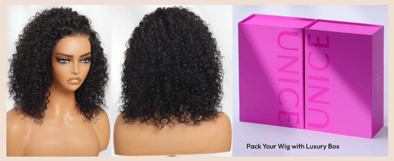 unice short curly bob wigs human hair glueless wigs human hair pre plucked pre cut wear go wigs