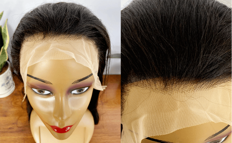 HD lace front wigs human hair pre plucked